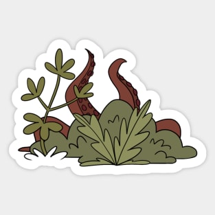 Kraken in a Haunted Forest Sticker